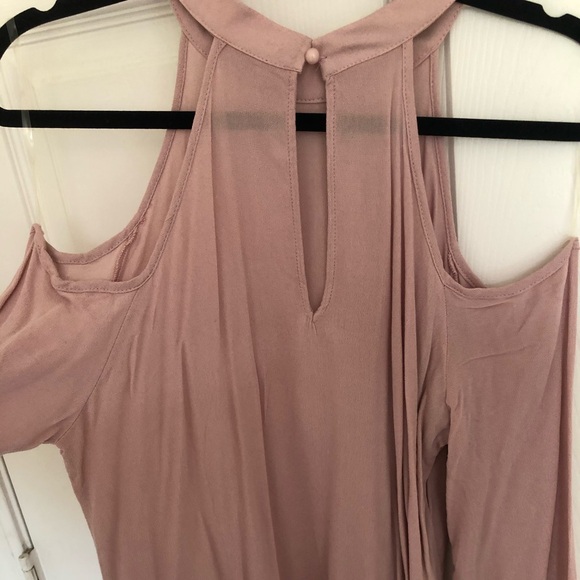 High Neck Cold Shoulder Top - Picture 6 of 11